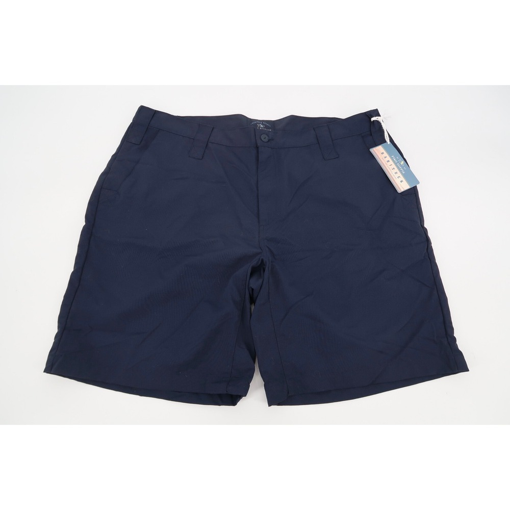 Fish Hippie Mens 38‎ Barituck Performance Shorts Navy 9" Inseam Nylon NEW
